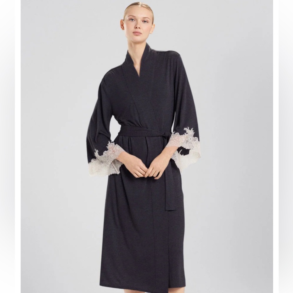 Natori Luxe Shangri-la Tencel Robe Size Medium